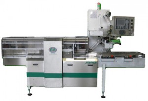 High Speed Horizontal Flow Pack Wrapping Machine Rice Cake on edge